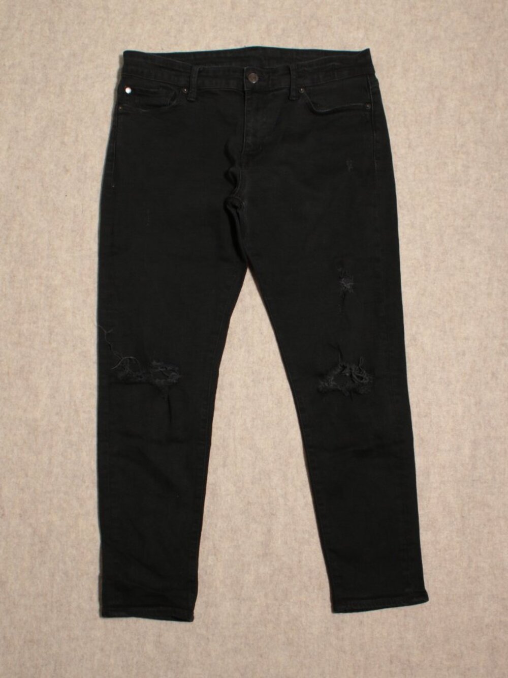 Ralph Lauren Denim & Supply Distressed Black Jeans
